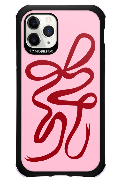 Burgundy Bow - Apple iPhone 11 Pro
