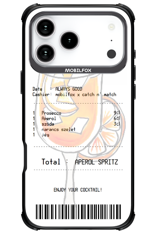 aperol spritz koktél - Apple iPhone 17 Pro Max