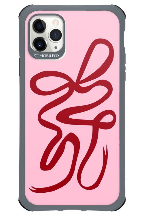Burgundy Bow - Apple iPhone 11 Pro Max
