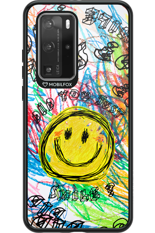 Crayon Smiley Colorful - Huawei P40 Pro