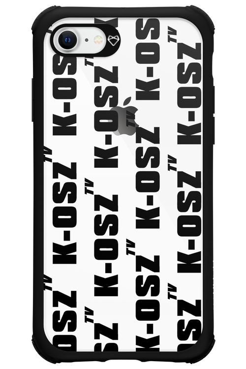 K-osz Transparent Black - Apple iPhone 8