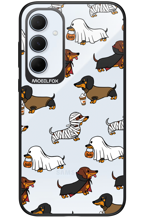 Scary Dachshund (Transparent) - Samsung Galaxy A35