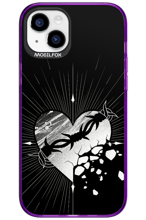 Fehér Szív - Apple iPhone 15 Plus