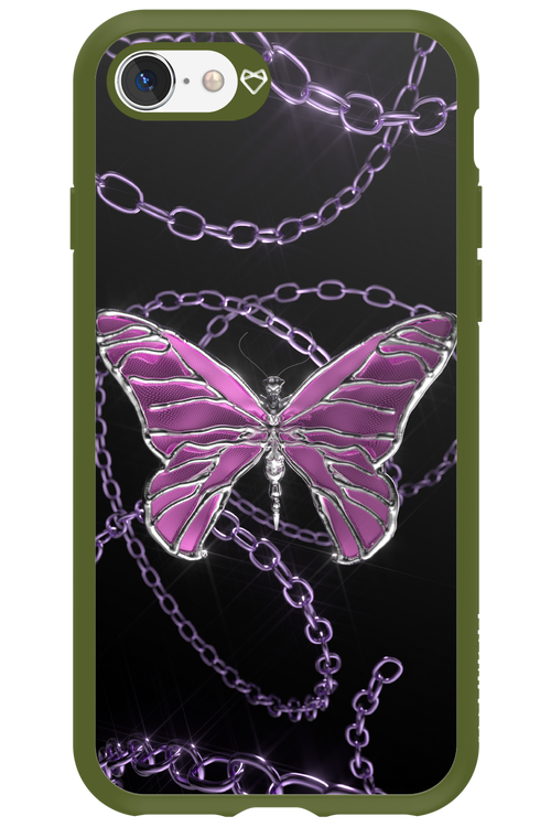 Butterfly Necklace - Apple iPhone SE 2022