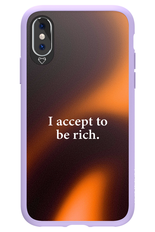 I accept to be rich - Apple iPhone XS