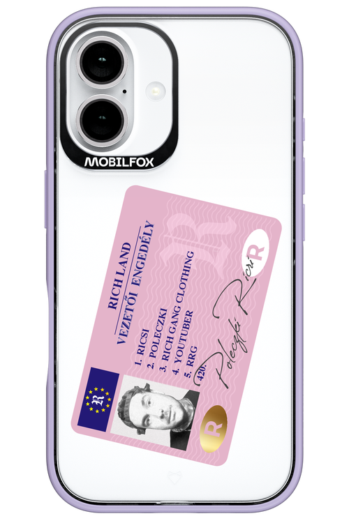 Vezetői engedély - Apple iPhone 16
