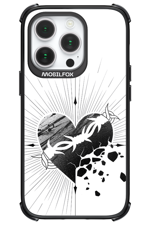 Fekete Szív - Apple iPhone 14 Pro