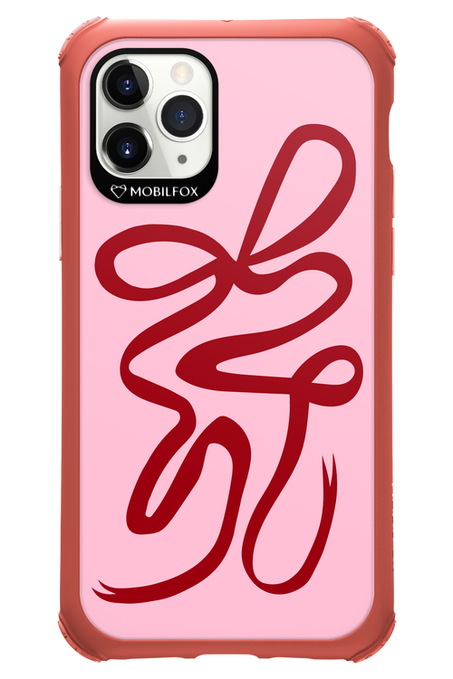 Burgundy Bow - Apple iPhone 11 Pro