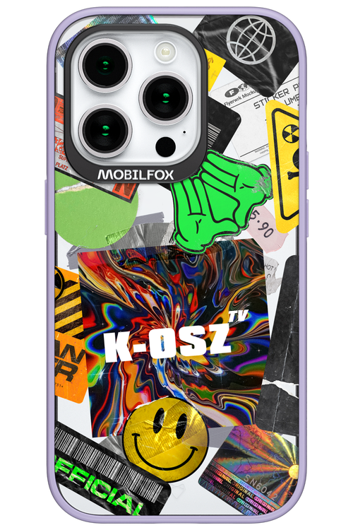 K-osz Sticker Transparent - Apple iPhone 15 Pro