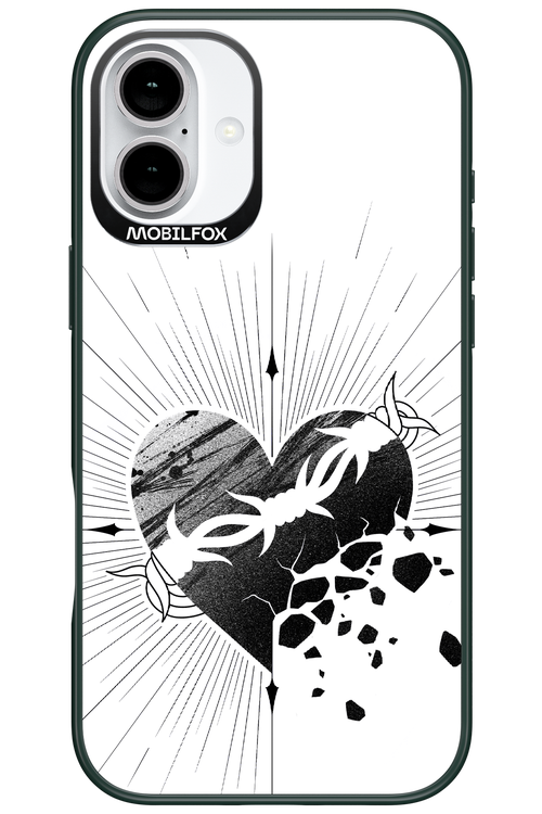 Fekete Szív - Apple iPhone 16 Plus