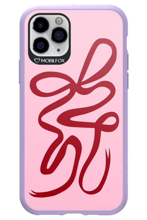 Burgundy Bow - Apple iPhone 11 Pro