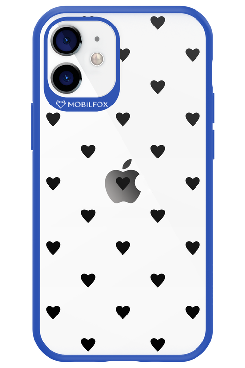 Hearts Transparent - Apple iPhone 12 Mini