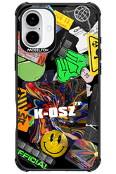 K-osz Sticker Black - Apple iPhone 16 Plus