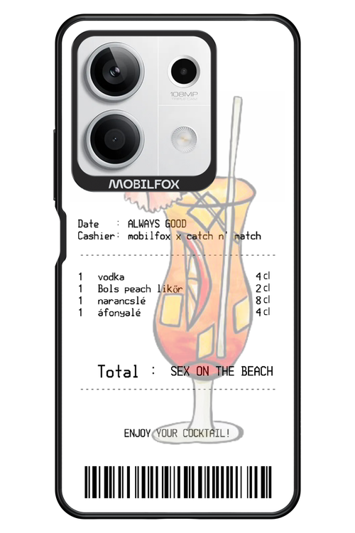 sex on the beach koktél - Xiaomi Redmi Note 13 5G