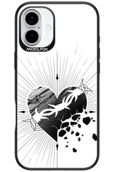Fekete Szív - Apple iPhone 16 Plus