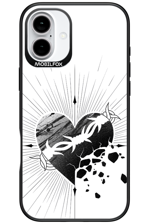 Fekete Szív - Apple iPhone 16 Plus