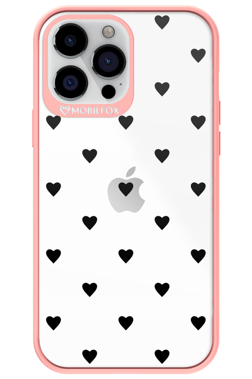 Hearts Transparent - Apple iPhone 13 Pro Max