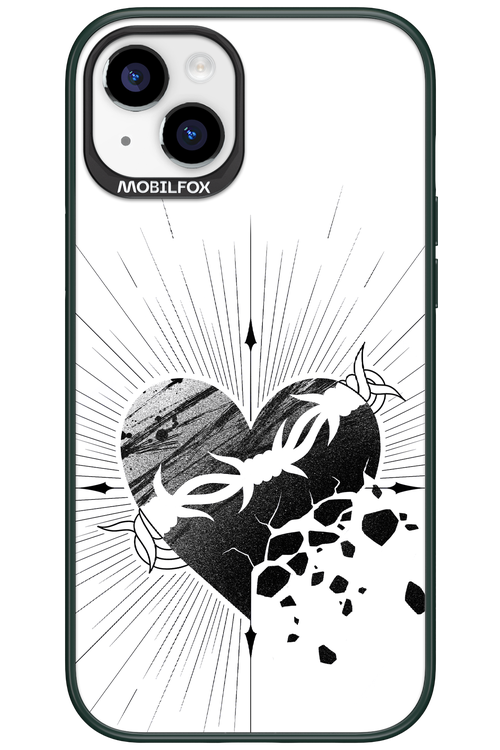 Fekete Szív - Apple iPhone 15 Plus