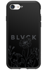 Black Flowers - Apple iPhone 8