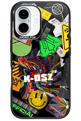 K-osz Sticker Black - Apple iPhone 16