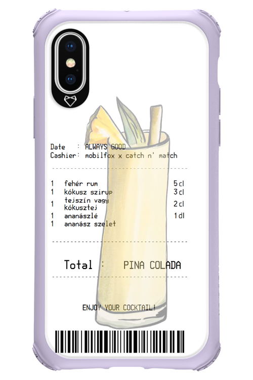 pina colada koktél - Apple iPhone X