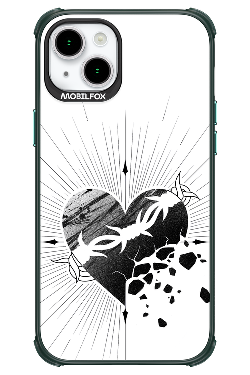 Fekete Szív - Apple iPhone 15 Plus