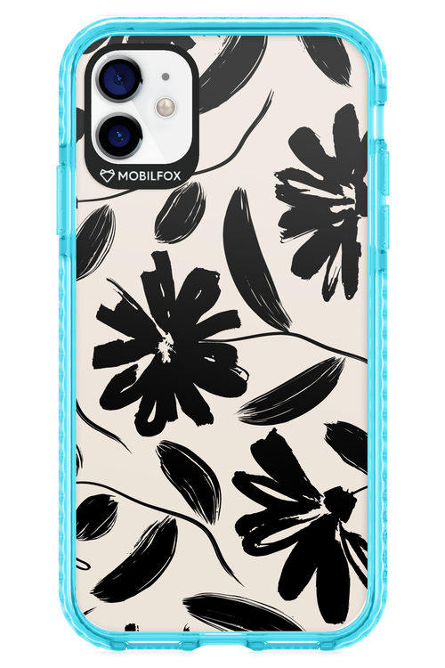 Monochrome Flowerss 2.0 - Apple iPhone 11
