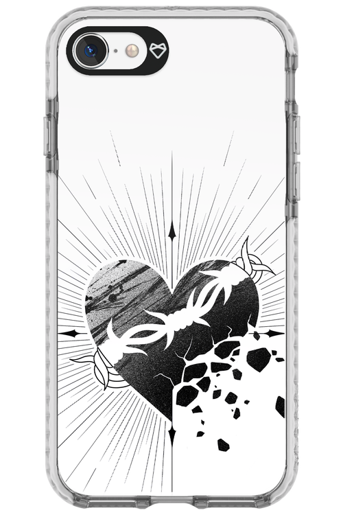 Fekete Szív - Apple iPhone 8