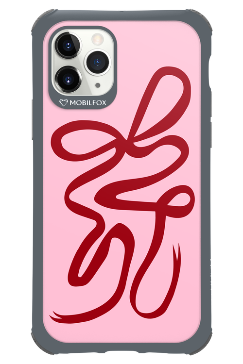 Burgundy Bow - Apple iPhone 11 Pro