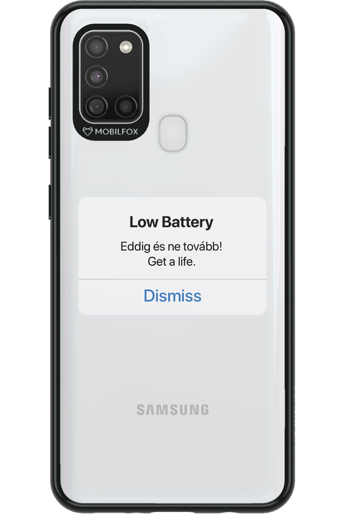 Very Low Battery - Samsung Galaxy A21 S