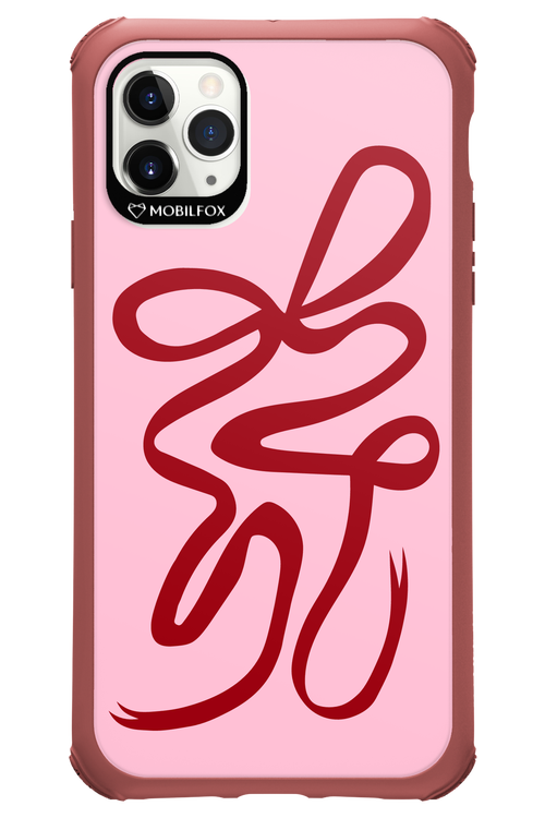 Burgundy Bow - Apple iPhone 11 Pro Max