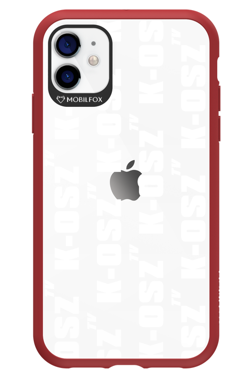 K-osz Transparent White - Apple iPhone 11