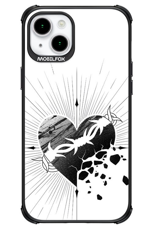 Fekete Szív - Apple iPhone 15 Plus