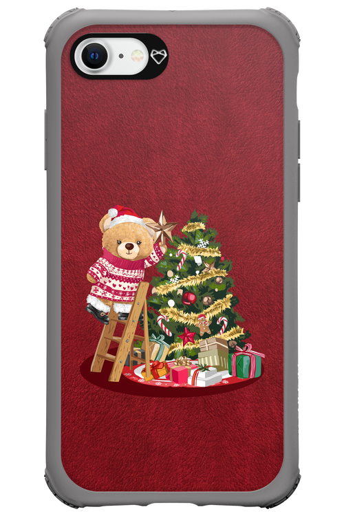 Christmas Bear (Burgundy) - Apple iPhone 8