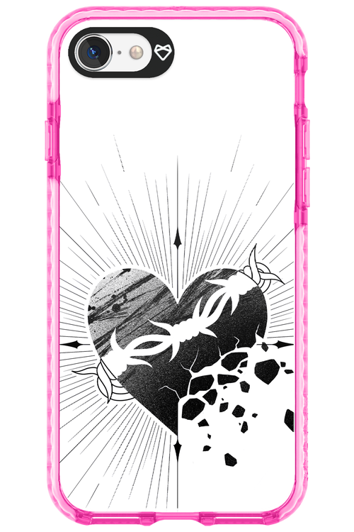 Fekete Szív - Apple iPhone SE 2020