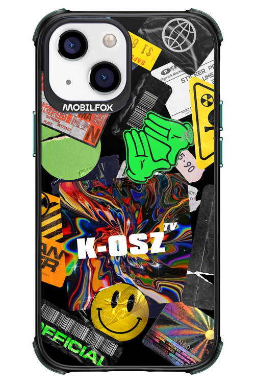 K-osz Sticker Black - Apple iPhone 13 Mini