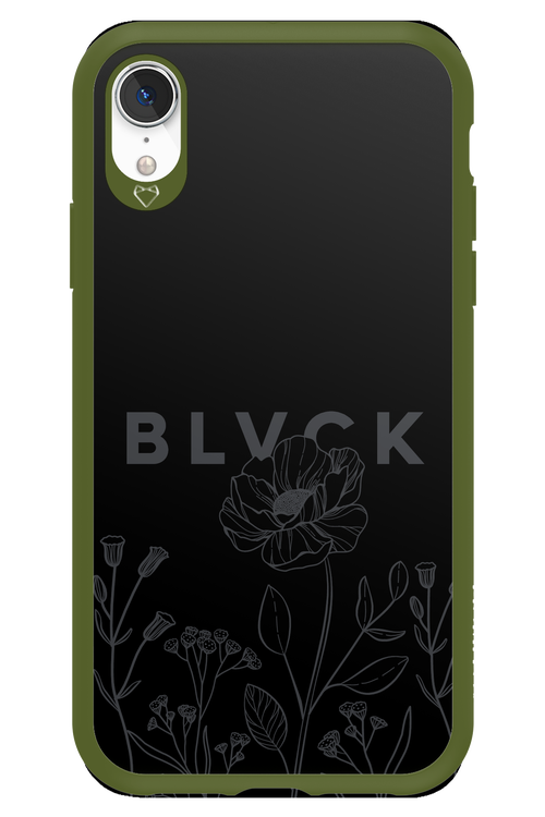 Black Flowers - Apple iPhone XR