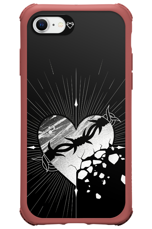 Fehér Szív - Apple iPhone 8