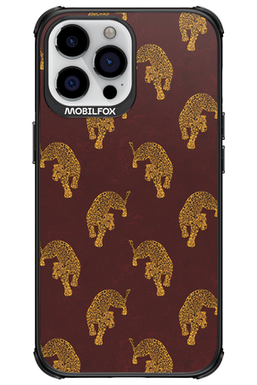 Burgundy Leopard Pattern - Apple iPhone 13 Pro Max