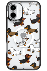 Scary Dachshund (Transparent) - Apple iPhone 16 Plus