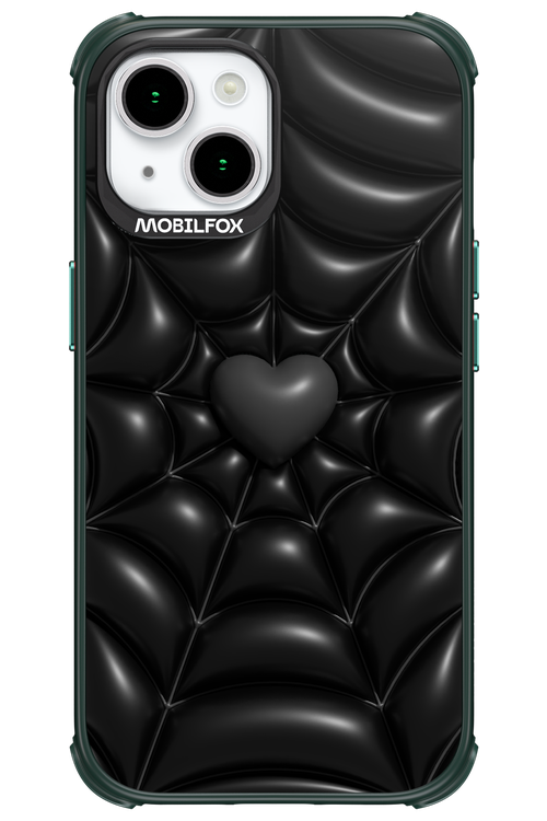 Black Spider Heart - Apple iPhone 15