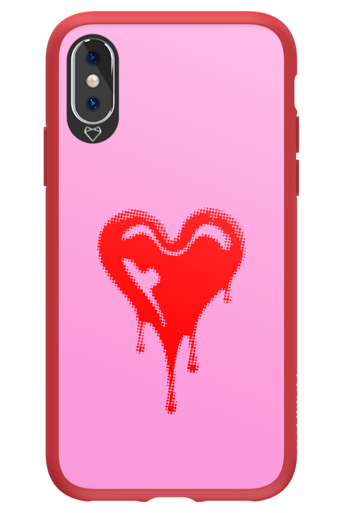 Heart Pink - Apple iPhone X