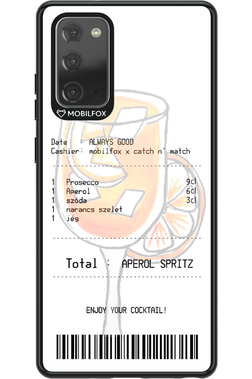 aperol spritz koktél - Samsung Galaxy Note 20