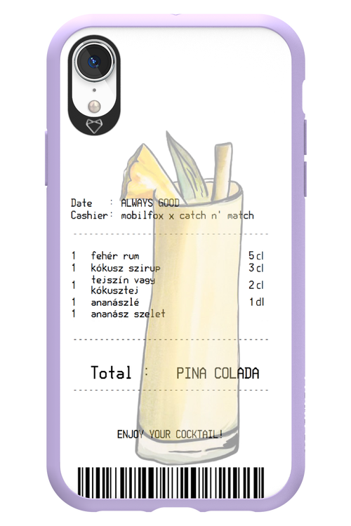 pina colada koktél - Apple iPhone XR