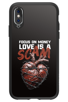 Focus on money, love is a scam - Apple iPhone X