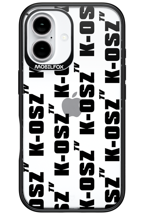 K-osz Transparent Black - Apple iPhone 16