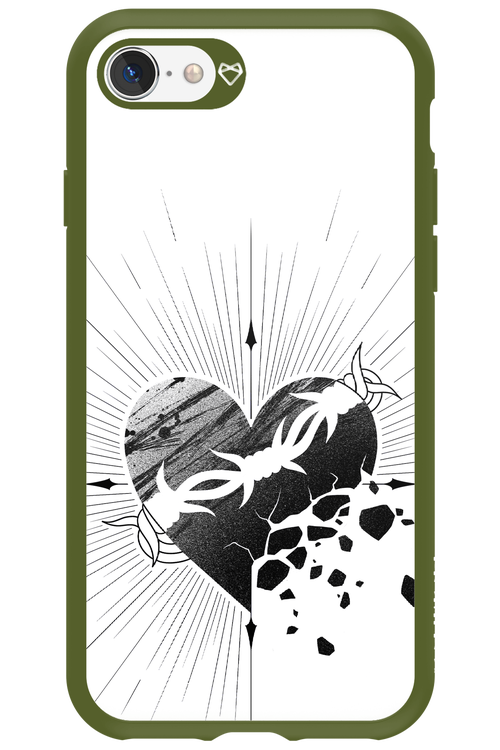 Fekete Szív - Apple iPhone 8