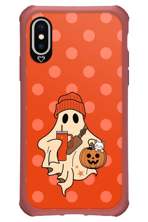Ghost Girl (Orange) - Apple iPhone X