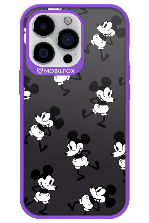 Iconic Mouse (antracite pattern) - Apple iPhone 13 Pro