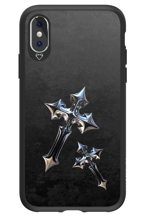 Chrome Crosses - Apple iPhone X